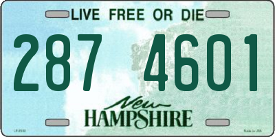 NH license plate 2874601