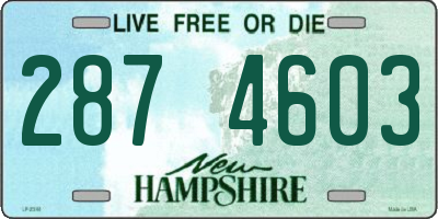 NH license plate 2874603