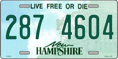 NH license plate 2874604