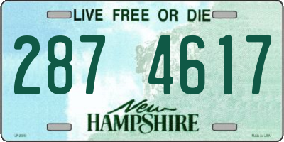 NH license plate 2874617