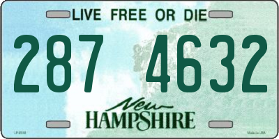 NH license plate 2874632