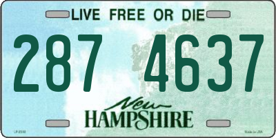 NH license plate 2874637