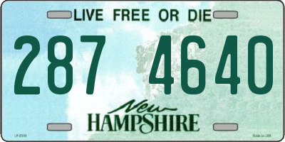 NH license plate 2874640