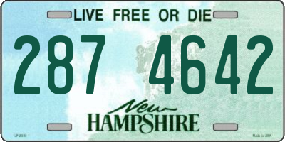 NH license plate 2874642