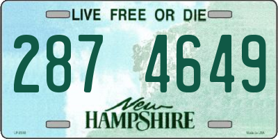 NH license plate 2874649