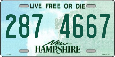 NH license plate 2874667