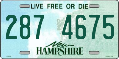 NH license plate 2874675