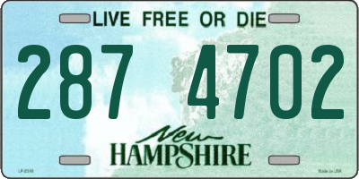 NH license plate 2874702