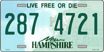 NH license plate 2874721
