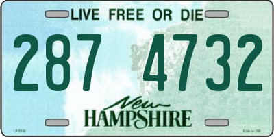 NH license plate 2874732