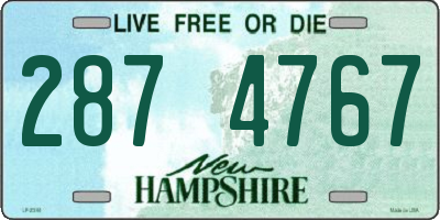 NH license plate 2874767