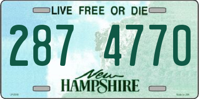 NH license plate 2874770
