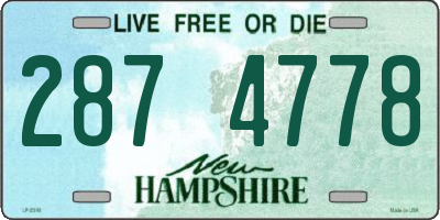 NH license plate 2874778