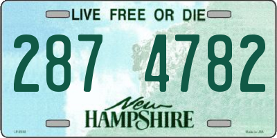 NH license plate 2874782