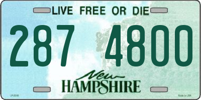 NH license plate 2874800