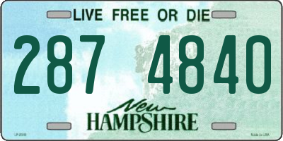 NH license plate 2874840