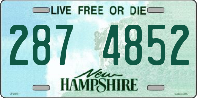NH license plate 2874852