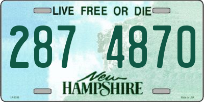 NH license plate 2874870
