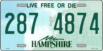 NH license plate 2874874