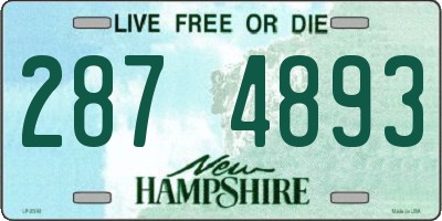 NH license plate 2874893