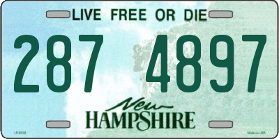 NH license plate 2874897