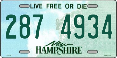 NH license plate 2874934