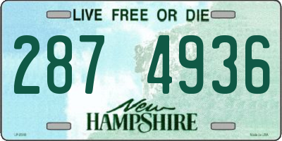NH license plate 2874936