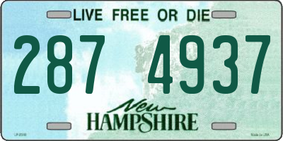 NH license plate 2874937