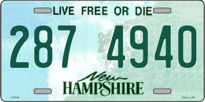 NH license plate 2874940