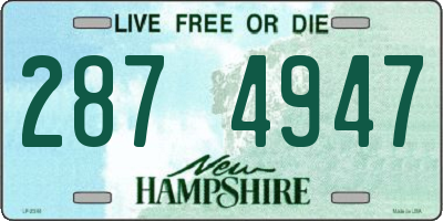 NH license plate 2874947