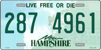 NH license plate 2874961