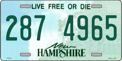 NH license plate 2874965