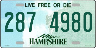 NH license plate 2874980