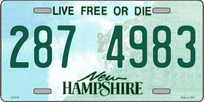 NH license plate 2874983