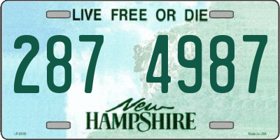 NH license plate 2874987