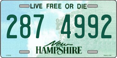 NH license plate 2874992
