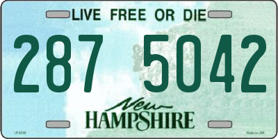 NH license plate 2875042