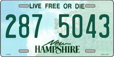 NH license plate 2875043
