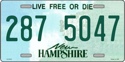 NH license plate 2875047