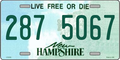 NH license plate 2875067
