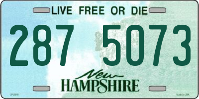 NH license plate 2875073