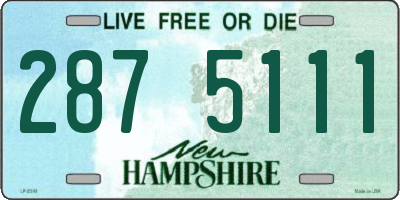 NH license plate 2875111