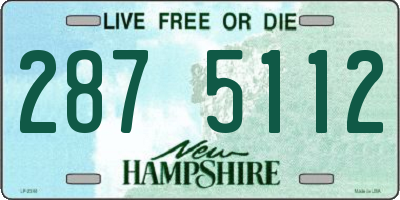 NH license plate 2875112