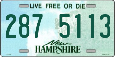 NH license plate 2875113