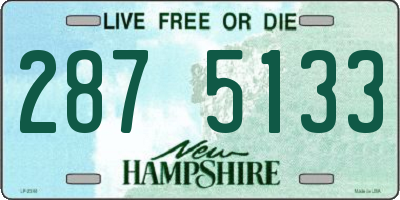NH license plate 2875133