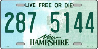 NH license plate 2875144