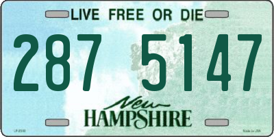 NH license plate 2875147