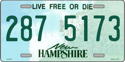 NH license plate 2875173