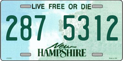NH license plate 2875312