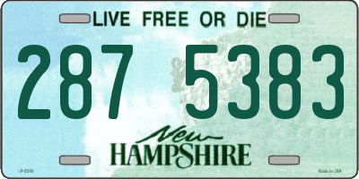 NH license plate 2875383